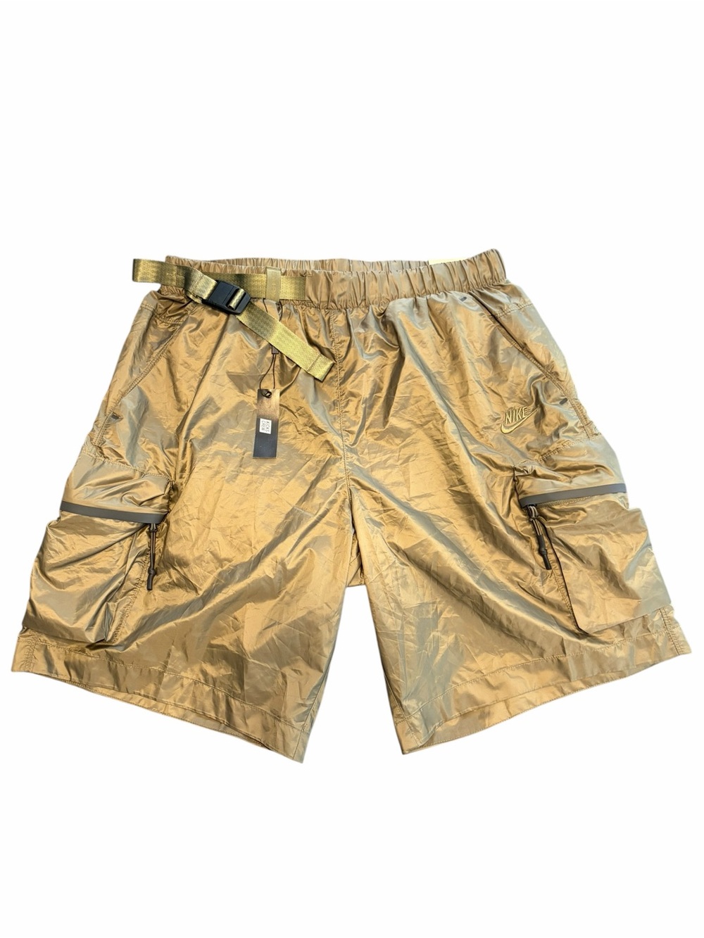 Nike Men’s Olive Green Cargo Shorts with Utility Belt NWT